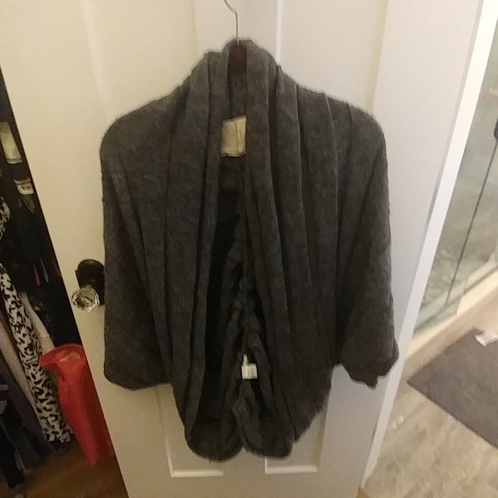Loft grey sweater shrug